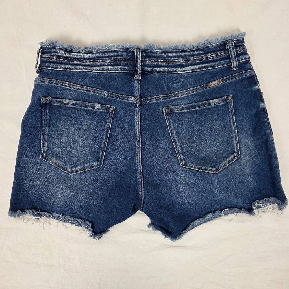 KanCan Denim Cutoff Shorts Womens 32 Frayed Hem Stretch - Picture 3 of 7